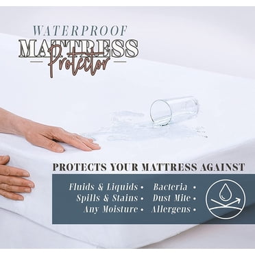 Waterproof Vinyl Mattress Cover - Zippered, Bed Bug & Allergy Proof Protector