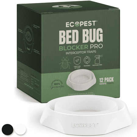 Bed Bug Blocker (Pro) Interceptor Traps — 12 Pack | Interceptors, Monitors, and Detectors for Bed Bugs