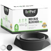 Bed Bug Blocker (Pro) Interceptor Traps — 4 Pack | Interceptors, Monitors, and Detectors for Bed Bugs