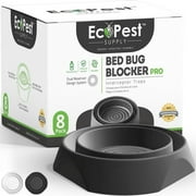ECOPEST LABS Bed Bug Blocker (Pro) Interceptor Traps — 8 Pack | Interceptors, Monitors, and Detectors for Bed Bugs