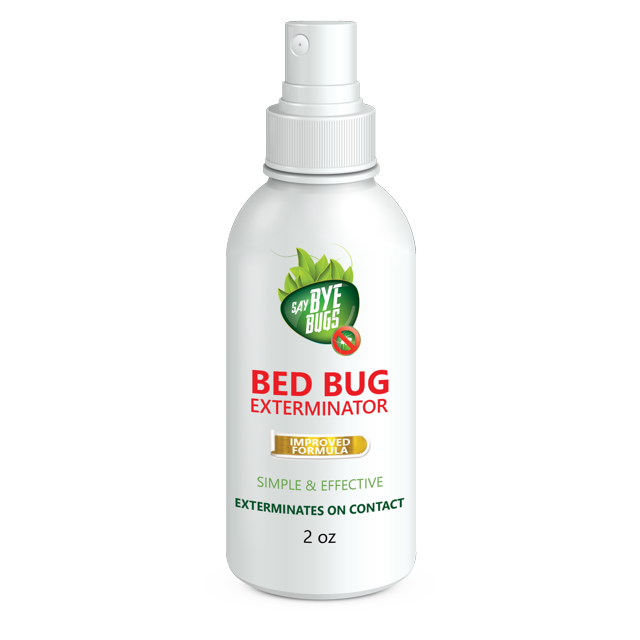 Bed Bug Killer. Say Bye Bugs. NonToxic, Kill on Contact Spray. New