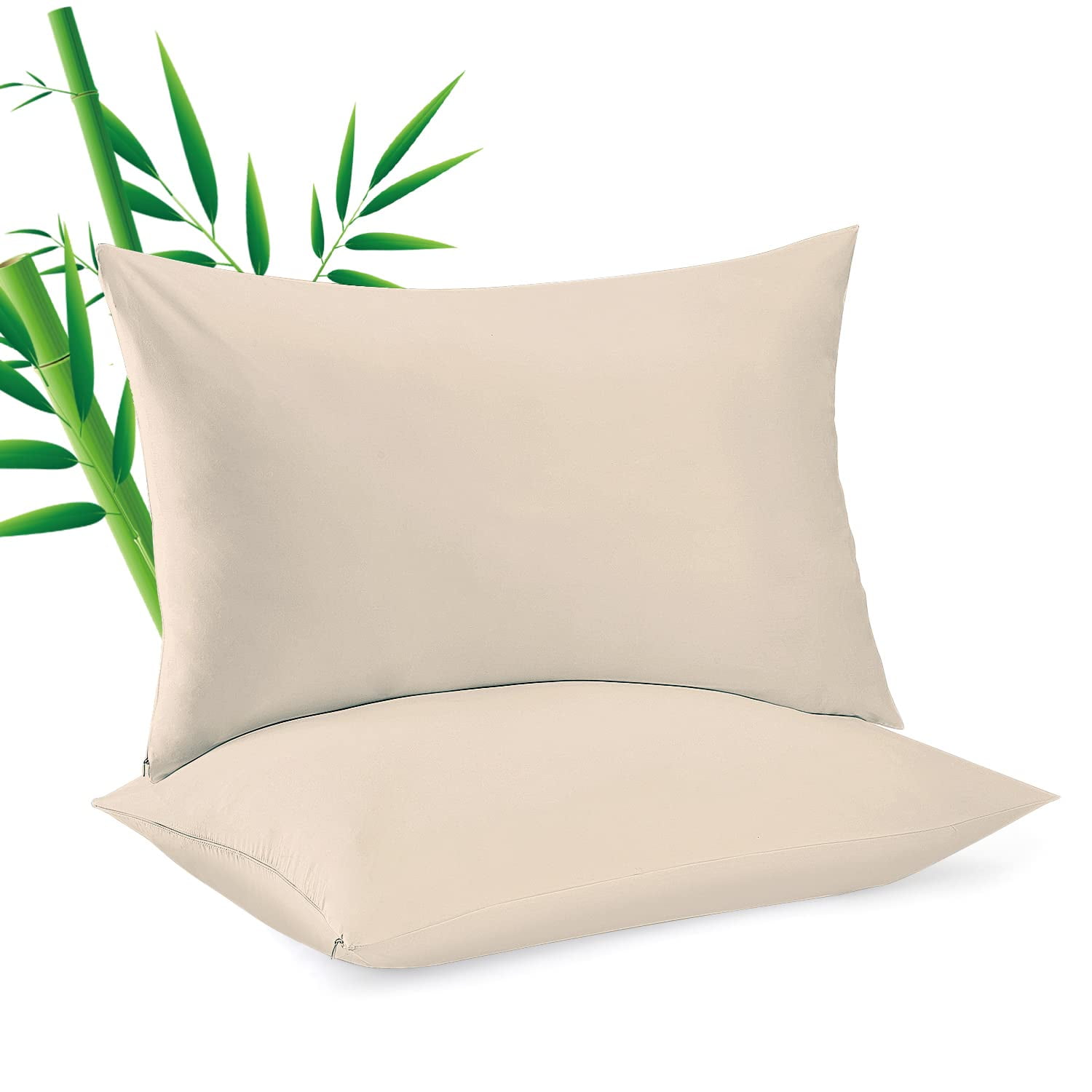 Bed Bug Pillow Protectors,Waterproof Hypoallergenic Covers,Zippered