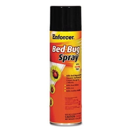 Enforcer&reg; Bed Bug Spray, 14 oz Aerosol, For Bed Bugs/Dust Mites/Lice/Moths, 12/Carton (AMREBBK14)
