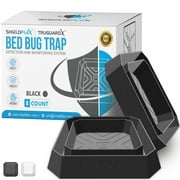 Bed Bug Trap   8 Pack | TruGuard X Bed Bug Interceptors Black | Eco Friendly Bed Bug Traps for Bed Legs | Insect Detector, Interceptor, and Monitor for Pest Control and Treatment