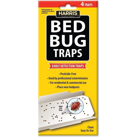 Bed Bug Traps for Early Detection & Monitoring, 4 Pack