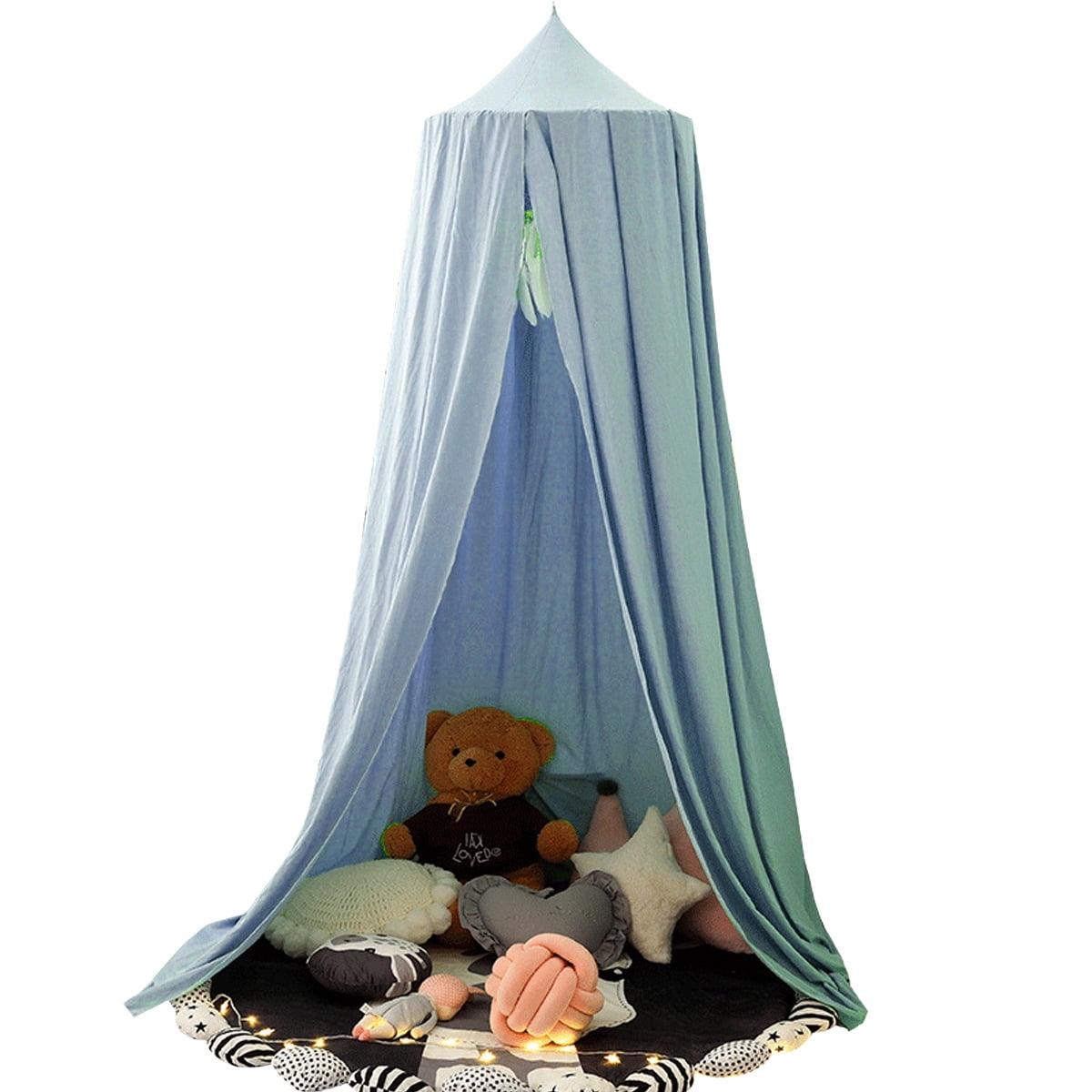 Bed Tent Boho For Kids Dusty Rose Reading Nook Tent Bed Canopy - Main Image