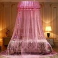 thumbnail image 1 of Bed Canopy Lace Mosquito Net for Girls Beds, Unique Princess Play Tent Mesh Canopies Large Lace Dome Curtain Drapes Home & Trave, 1 of 6