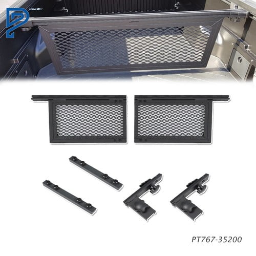 Bed Cargo Divider Multi Position For Toyota Tacoma 2005-22 Black Powder-Coated