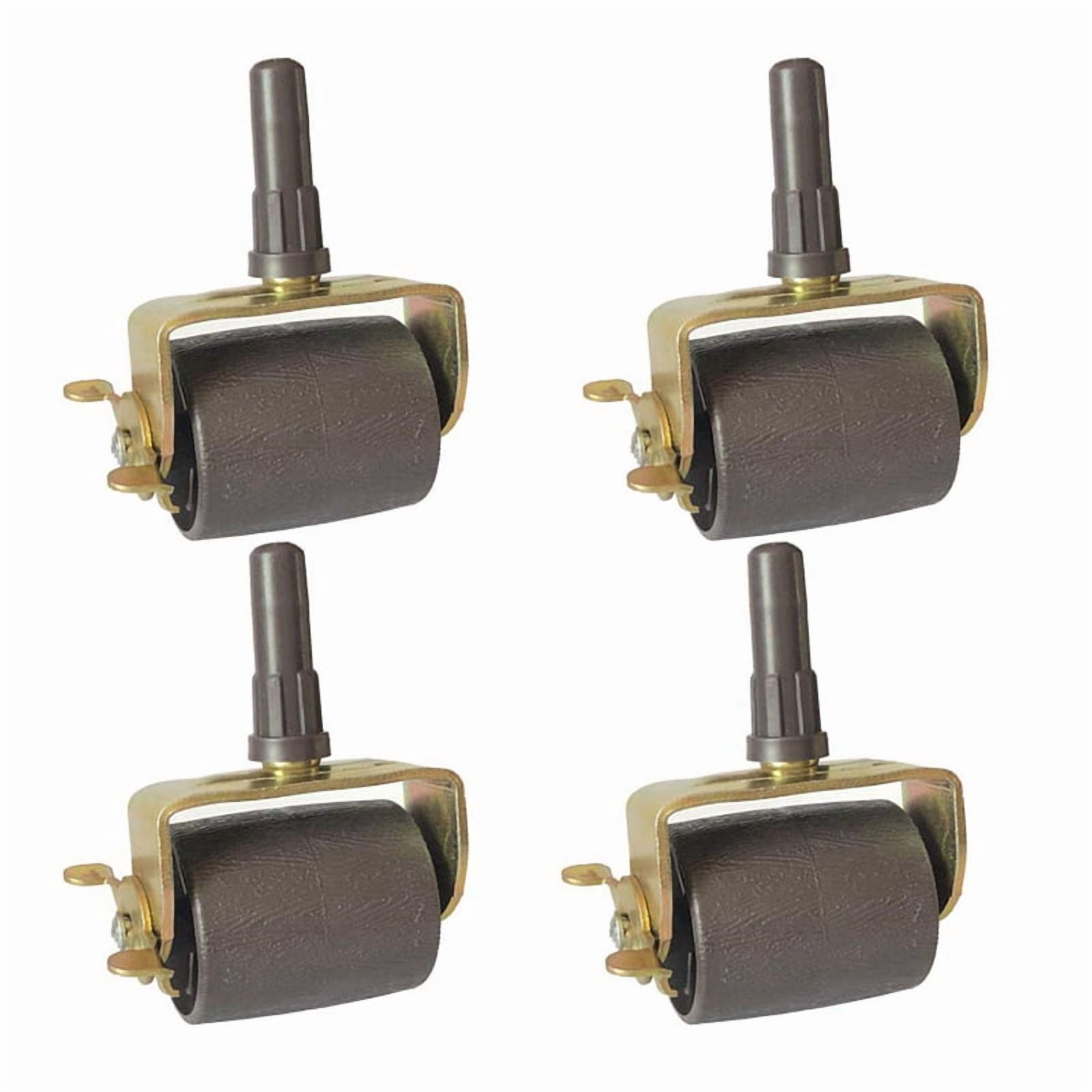 Bed Casters, Bed Frame Wheels Rollers for Bed Replacement Parts Heavy Capacity Bed Roller Wheels with Brakes