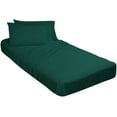 thumbnail image 1 of Bed Cot Fitted Sheet - 25" x 75" Teal Green Solid - 2 Qty Cot Fitted Sheet Only - Cot Size Mattress 4"-8" Deep - Perfect for Narrow Twin/Cot Size/Rv Bunk/Guest Bed/Camping Cot, 1 of 6