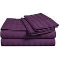 thumbnail image 1 of Bed Cot Fitted Sheet - 30" x 75" Plum Stripe - 2 Qty Cot Fitted Sheet Only - Cot Size Mattress 4"-8" Deep - Perfect for Narrow Twin/Cot Size/Rv Bunk/Guest Bed/Camping Cot, 1 of 6