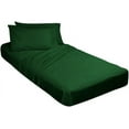 thumbnail image 1 of Bed Cot Fitted Sheet - 30" x 80" Green Solid - 2 Qty Cot Fitted Sheet Only - Cot Size Mattress 4"-8" Deep - Perfect for Narrow Twin/Cot Size/Rv Bunk/Guest Bed/Camping Cot, 1 of 6