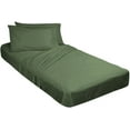 thumbnail image 1 of Bed Cot Fitted Sheet - 30" x 80" Moss Solid - 1 Qty Cot Fitted Sheet Only - Cot Size Mattress 4"-8" Deep - Perfect for Narrow Twin/Cot Size/Rv Bunk/Guest Bed/Camping Cot, 1 of 6