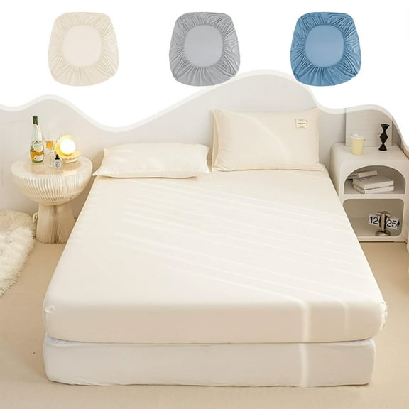Rkxzt Mattress Encasements Non Slip Fitted Mattress Cover, Full Bed Sheet Protector for Dust and Liquid, Elastic Edge for Secure Fit
