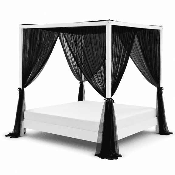 Bed Curtafor King Size Black