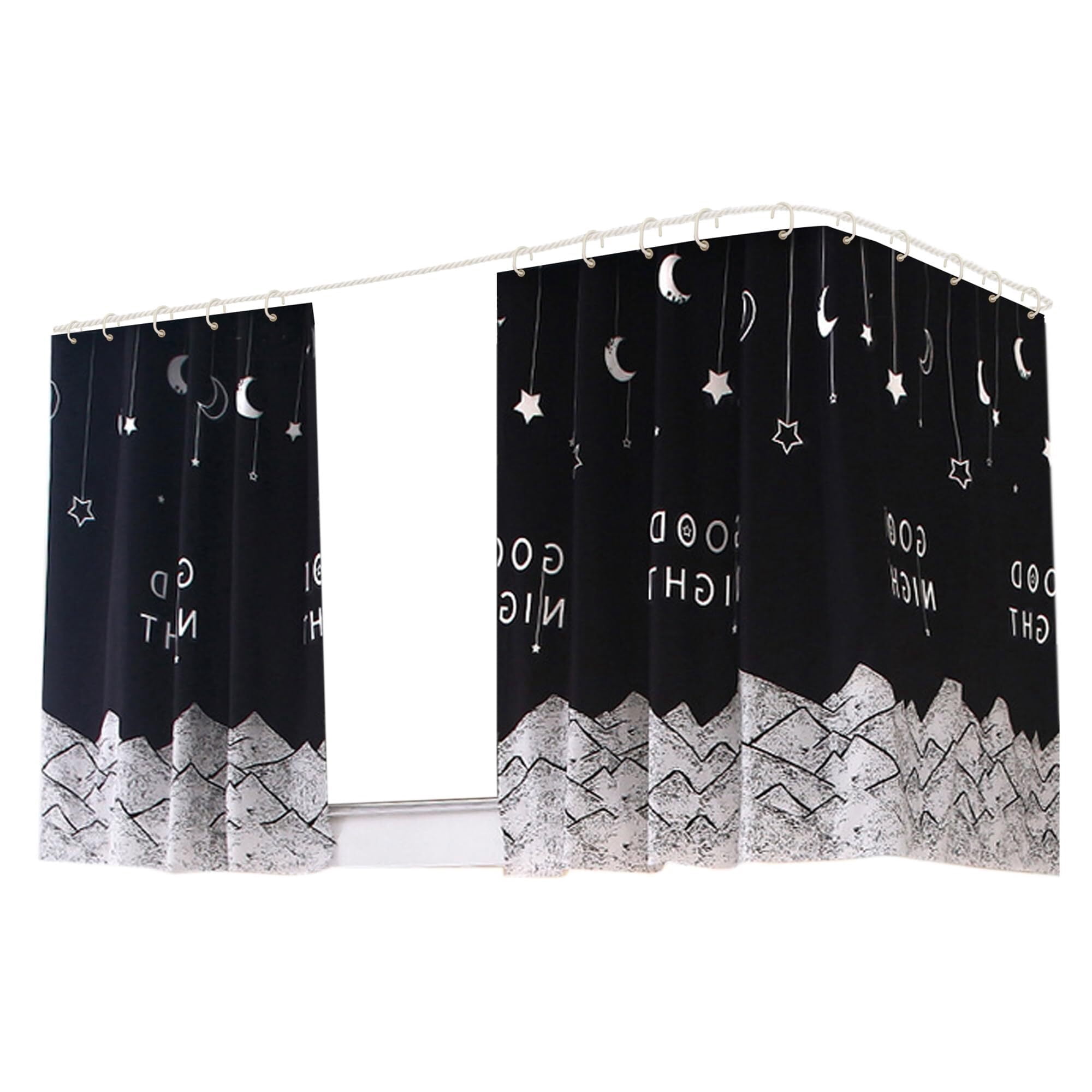 wang Bed Curtain Twin Bunk Bed Drapes for Bottom Bunk Bed Privacy ...