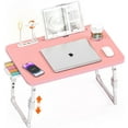 thumbnail image 1 of Laptop Desk for Bed Height Adjustable, Lap Bed Table with USB/Storage Drawer/Cup Holder/Tablet Stand/Book Shelf, Foldable Breakfast Tray Portable for Reading Writing, Sofa & Floor, 1 of 10
