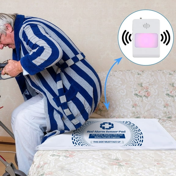 Bed Exit Alarm Real-Time Monitoring of Bed Activity To Prevent Falls Ideal for Hospitals, Nursing Homes, and Home Care
