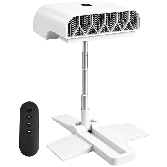 Bed Fan Under Sheets, Bed Cooling System with Remote Control, Quiet Airflow, Adjustable Height, Digital Display and Timer for Bedroom Night Cooling
