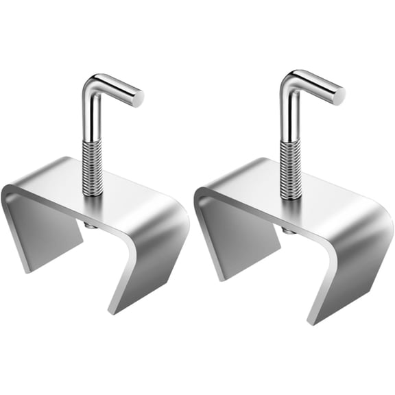 Bed Frame 1 1/2 in Rail Clamp, Heavy Duty Zinc Plated, 2 Pack