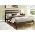 thumbnail image 1 of Bed Frame Bed, Queen Size, Frame Only, Platform Bed, Bedroom, Walnut Solid Wood Legs, Walnut Wood Frame, Contemporary, Modern, 1 of 4