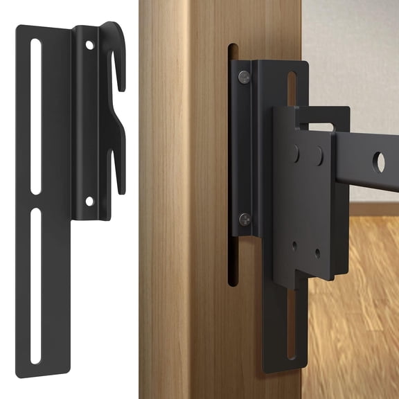 Bed Frame Brackets for Headboard or Footboard, Bolt-On to Hook-On Conversion Brackets Bed Hook Adapter,Headboard Hook Set Extra Heavy Duty