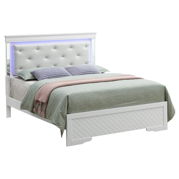Bed Frame Chic Silver Champagne Full Bed
