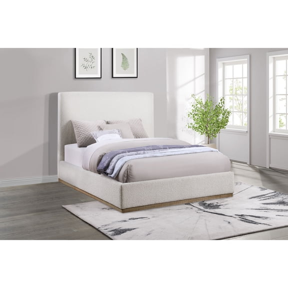 Bed Frame Cream Platform Bed