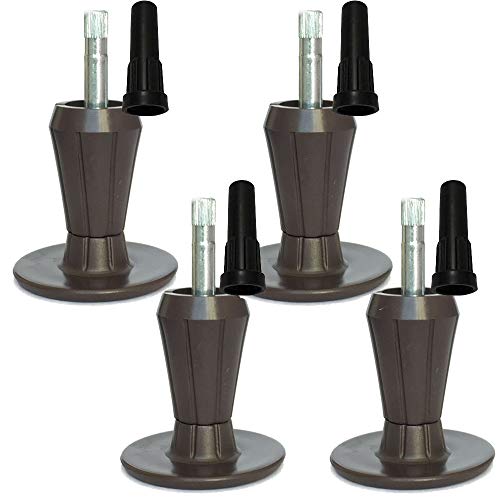 Bed Frame Feet Replacement, Sturdy Steel Stem Plastic Bed Frame Glide