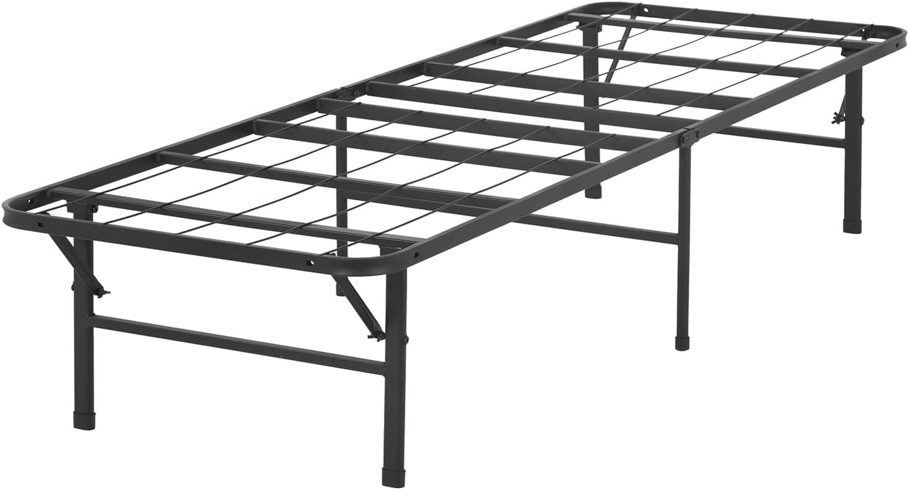 Bed Frame, Foldable Metal Platform Bed Frame Mattress Foundation Box