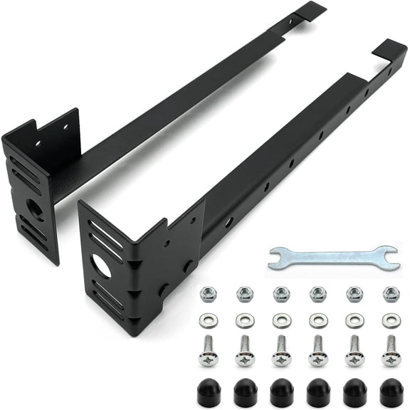 Bed Frame Footboard Extension Brackets Set Attachment Kit | Fit for Twin, Full, Queen, or King Size Beds