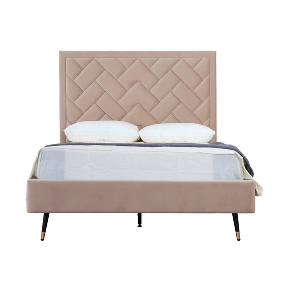 Bed Frame Full Bed in Nude