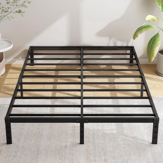 Bed Frame Full No Box Spring Needed,Heavy Duty Metal Platform Bed Frame with Storage Space