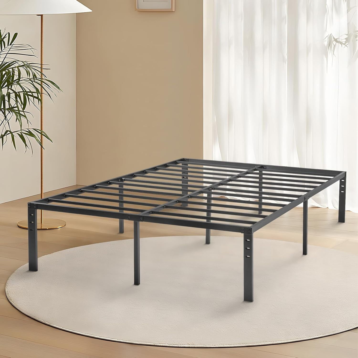 BestMassage | Twin Bed Frame | Metal | Heavy Duty Steel Slats with 6 Legs | Foldable | Sturdy, No Box Spring Needed | Easy to Assemble with Under-Bed Storage BestMassage | Twin Bed Frame | Metal | Heavy Duty Steel Slats with 6 Legs | Foldable | Sturdy, No Box Spring Needed | Easy to Assemble with Under-Bed Storage