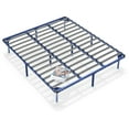 Bed Frame King Size Platform Heavy Duty Synthetic Slat Support Mattress
