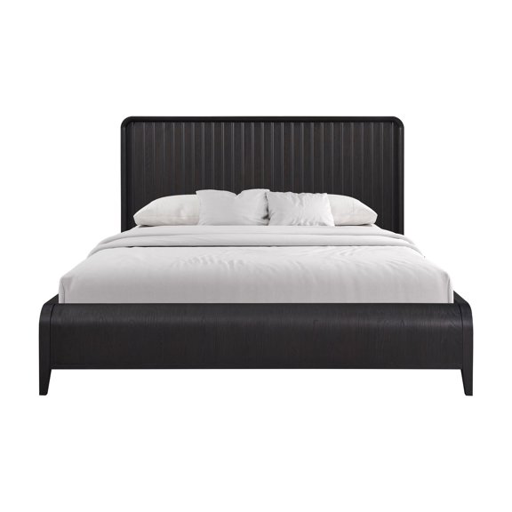Bed Frame King Waterfall Panel Bed