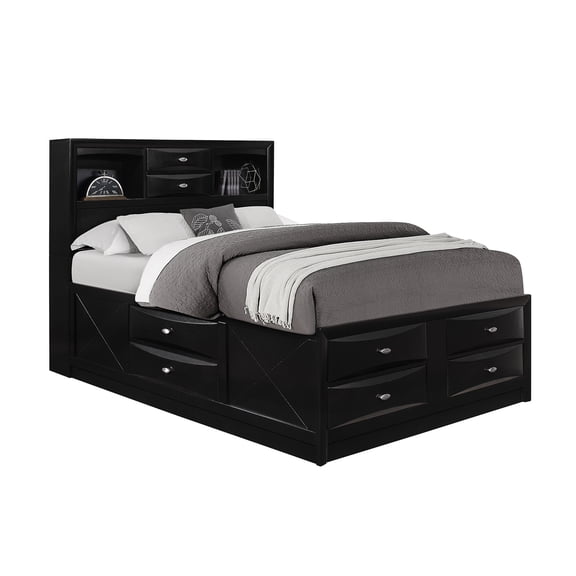 Bed Frame LUCILLE BLACK KING BED