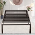 thumbnail image 1 of Bed Frame Metal Platform Bed Frame Mattress Foundation with Steel Slat Support-Queen, 1 of 9