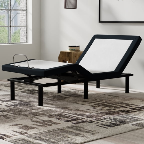 Bed Frame Model P2 Adjustable Base Twin Long: Massage, USB, LED Night Light, Zero Clearance