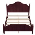 thumbnail image 1 of Bed Frame Queen Size with Headboard, Vintage Queen Bed Frame, Wooden Platform Queen Bed, 1 of 17