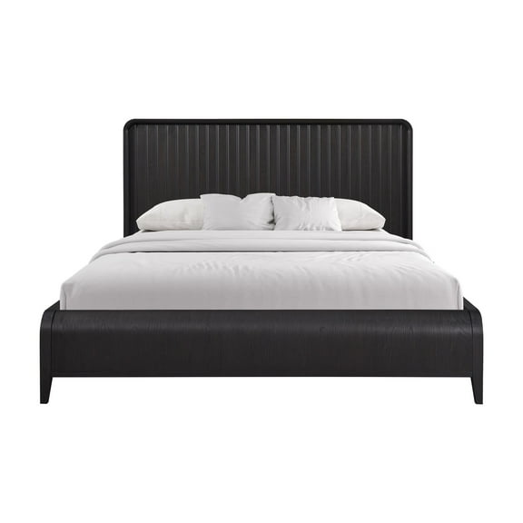 Bed Frame Queen Waterfall Panel Bed