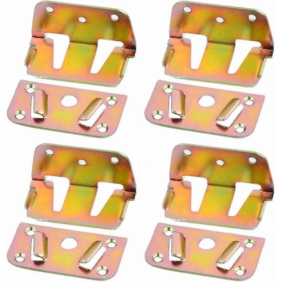 Bed Frame Reinforcement Brackets, Adjustable Center Support Connectors for Wooden or Metal Beds, Crossbar Fittings