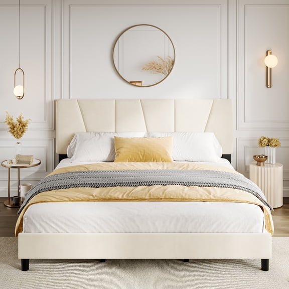 Bed Frame with Storage Drawers,Adjustable Linen Upholstered Headboard Platform Bed Frame, No Box Spring Needed,Wood Slats Support, Noise-Free, Easy Assembly Twin/Full/Queen/King Size