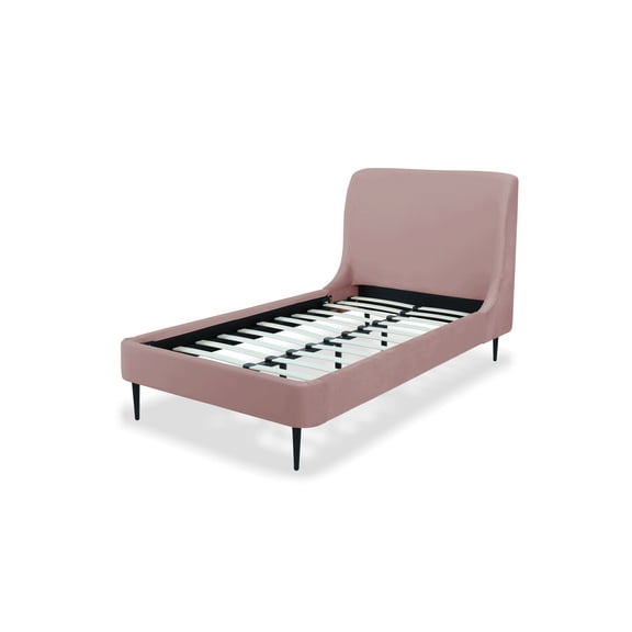 Bed Frame Twin Bed in Blush and Black