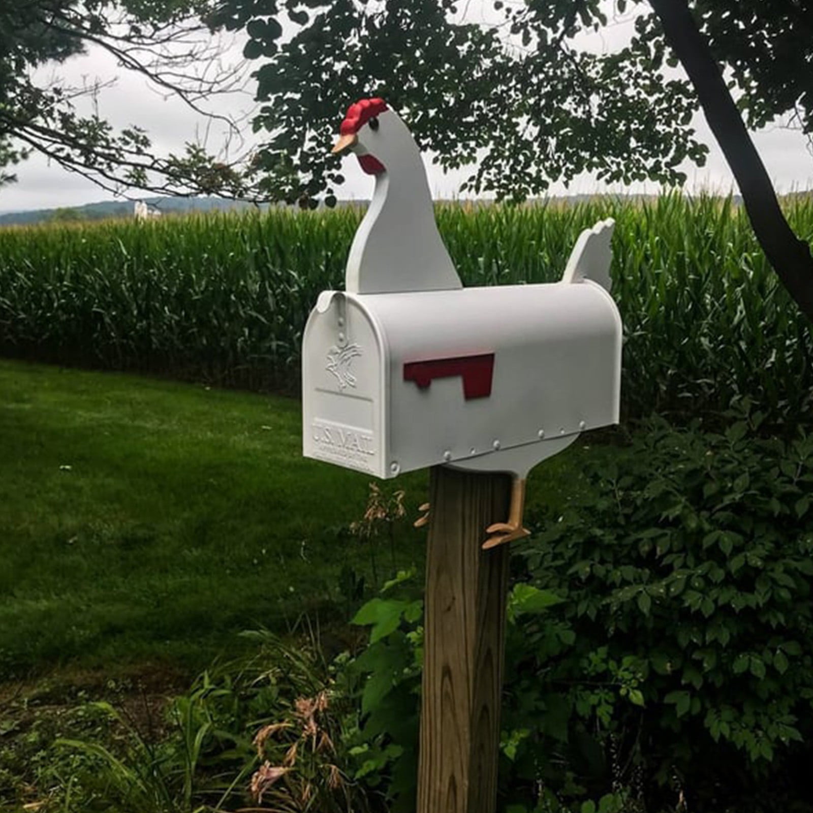 Bed Frame with Headboard Unique Chicken Mailbox For Chicken Enthusiasts