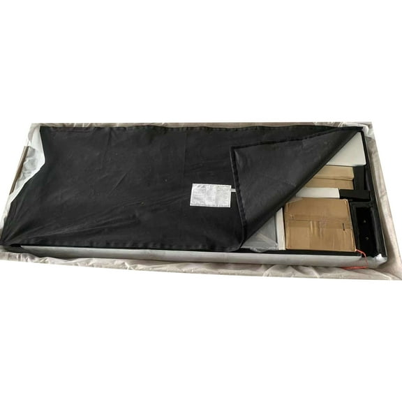 Bed Frames King Size Upholstered Platform Bed Frame with Button Tufted Linen Fabric Headboard, No Box Spring Needed, Wood Slat Support, Easy Assembly, Gray,Adjustable Bed Base