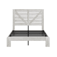 thumbnail image 1 of Bed Frames Queen Bed Frame Headboard , Wood Platform Bed Frame , Noise Free,No Box Spring Needed and Easy Assembly Tool,Large Under Bed Storage,White,Adjustable Bed Base, 1 of 9