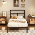 Bed Frames with Headboard, 12 Inch Heavy Duty Metal Platform Bed Frame