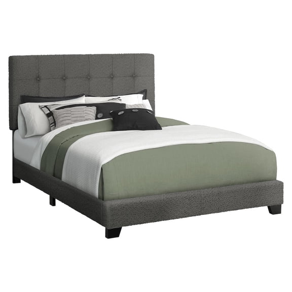 Monarch Bed, Full Size, Bedroom, Upholstered, Frame Only, Transitional