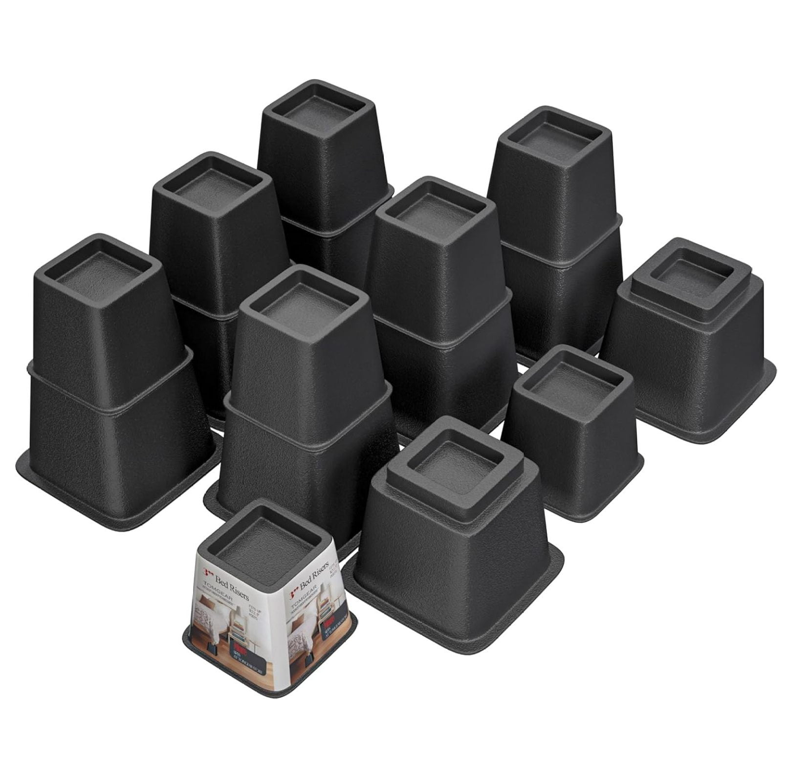 Bed Furniture Risers 8, 5 or 3 Inches, Heavy Duty Bed Lifts, Furniture